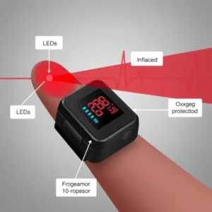 How does a pulse oximeter measure heart rate
