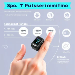 What is the SpO2 normal range finger pulse oximeter readings chart